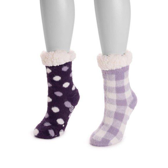 Muk Luks Cabin Cozy Sock (2 Pairs) - S/M (5-7) - Picture 1 of 2